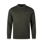 Stijlvolle Sweatshirt voor Mannen Fred Perry , Green , Heren