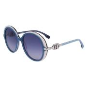 Blauwe Acetaat Zonnebril Karl Lagerfeld , Blue , Dames