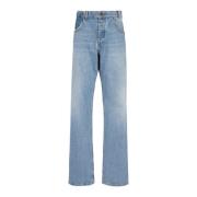 Jeans in contrast-effect denim Balmain , Blue , Heren