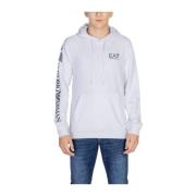 Witte Katoenen Crew Neck Sweater Emporio Armani EA7 , White , Heren