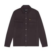 LS Geweven Shirts Geborsteld Overshirt Lyle & Scott , Blue , Heren