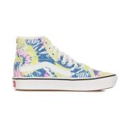 Tie-Dye Hoge Sneakers Orchidee/Wit Vans , Multicolor , Heren