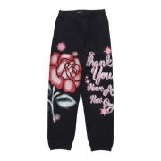 Zwarte Thank You Rose Sweatpants Market , Black , Heren