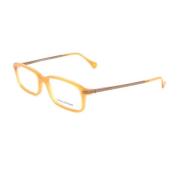 Gele Metalen Frame Herenbril Ermenegildo Zegna , Yellow , Heren