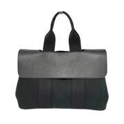 Pre-owned Canvas handbags Hermès Vintage , Black , Dames