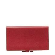 Pre-owned Leather home-office Hermès Vintage , Red , Dames