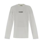 Katoenen T-shirt Jil Sander , White , Heren