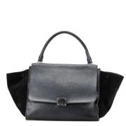 Pre-owned Leather handbags Celine Vintage , Black , Dames