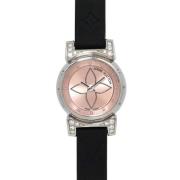 Pre-owned Satin watches Louis Vuitton Vintage , Pink , Dames