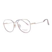 Gouden Ronde Metalen Optische Frames met Veerscharnier Ana Hickmann , ...