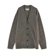 Gezellige Wol Cardigan Sweater Maison Margiela , Brown , Heren