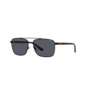 Metalen Frame Zonnebril Ralph Lauren , Black , Heren