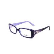 Paarse plastic montuur bril met wijzerplaat Emilio Pucci , Purple , Da...