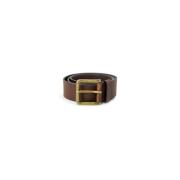 Klassieke Leren Riem Collectie Hugo Boss , Brown , Heren