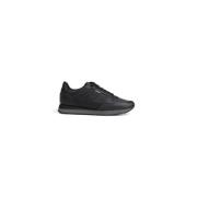 Stof Rubber Sneaker Mannen Collectie Hugo Boss , Black , Heren