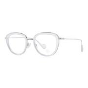 Witte Butterfly Optische Frames met Demo Lenzen Moncler , White , Dame...