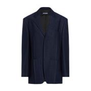 Wollen Herenjas Jacquemus , Blue , Dames