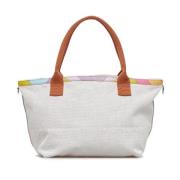 Pre-owned Canvas handbags Hermès Vintage , White , Dames