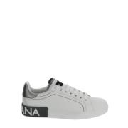 Leren Portofino Sneaker Dolce & Gabbana , White , Dames