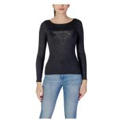 Lente/Zomer Dames Sweatshirts Collectie Guess , Black , Dames