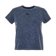 Katoenen Tee Essential T-Shirt T by Alexander Wang , Blue , Dames