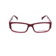 Rode Plastic Unisex Frames met Wijzerplaat Ermenegildo Zegna , Red , U...