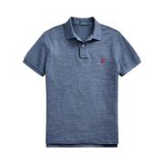 Blauw Polo Shirt met Rood Pony Logo Polo Ralph Lauren , Blue , Heren