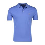 Blauwe poloshirt met korte mouwen Polo Ralph Lauren , Blue , Heren