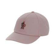 Katoenen Logo Cap Moncler , Pink , Dames