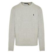 Geborduurde Katoenen Sweatshirt Polo Ralph Lauren , Gray , Heren