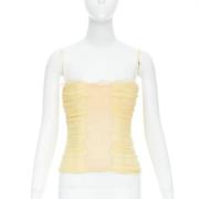 Pre-owned Silk tops Dolce & Gabbana Pre-owned , Yellow , Dames