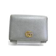 Pre-owned Leather wallets Gucci Vintage , Gray , Dames