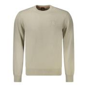 Beige Trui met Lange Mouwen en Logo Hugo Boss , Beige , Heren