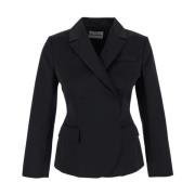 Polyester Fitted Blazer Jas DES Phemmes , Black , Dames