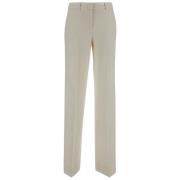 Wollen Klassieke Broek Lardini , Beige , Dames