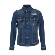 Stijlvolle Denim Jack in Katoen Dolce & Gabbana , Blue , Heren