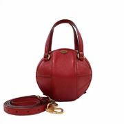 Pre-owned Leather handbags Gucci Vintage , Red , Dames