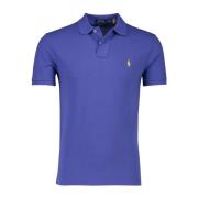 Paarse poloshirt met korte mouwen Polo Ralph Lauren , Blue , Heren