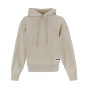 Katoenen Hoodie Sweatshirt Jil Sander , Beige , Dames