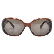 Pre-owned Plastic sunglasses Chanel Vintage , Brown , Dames