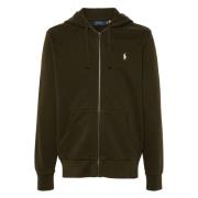 Katoenen Zip Hoodie met Geborduurd Logo Polo Ralph Lauren , Green , He...