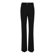 Zwarte Wollen Blend Broek Patou , Black , Dames