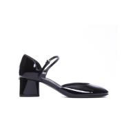 Zwarte pump met hak Sergio Rossi , Black , Dames