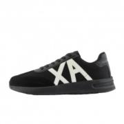 Zwarte sneakers van technische stof voor heren Armani Exchange , Black...