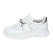 Leren Dames Sneakers Stijlvolle Schoenen Stokton , White , Dames