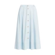 Rok in trendy stijl Polo Ralph Lauren , Blue , Dames