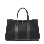 Pre-owned Canvas handbags Hermès Vintage , Black , Dames