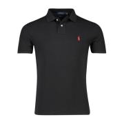 Zwarte poloshirt met korte mouwen Polo Ralph Lauren , Black , Heren