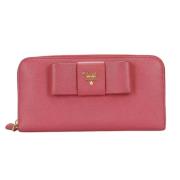 Pre-owned Leather wallets Prada Vintage , Pink , Dames