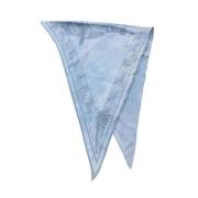 Pre-owned Silk scarves Hermès Vintage , Blue , Dames